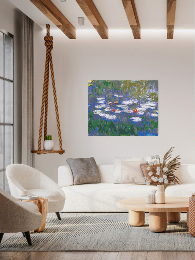 Raqamlar bo&amp;#039;yicha rasm &amp;quot;Klod Mone - Suv zambaklar&amp;quot;