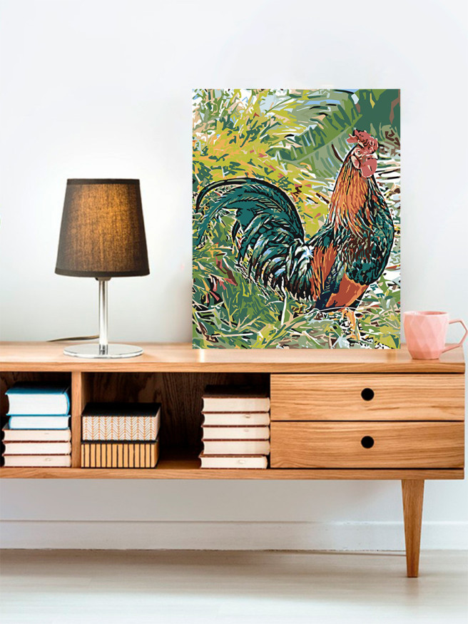 Raqamlar bo&amp;#039;yicha rasm &amp;quot;Xo&amp;#039;roz&amp;quot;