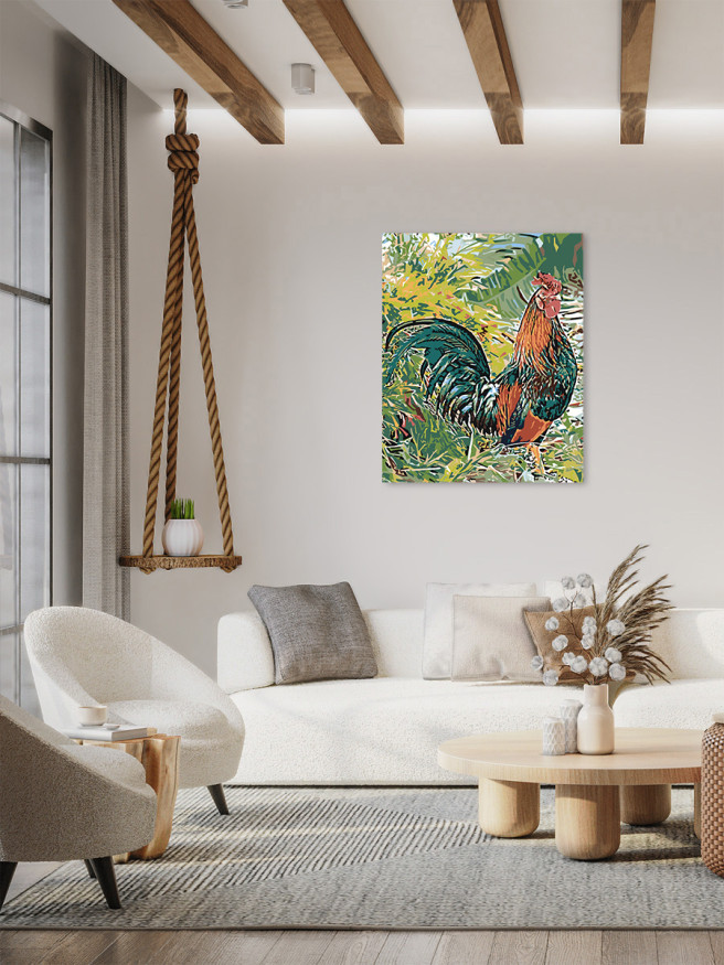 Raqamlar bo&amp;#039;yicha rasm &amp;quot;Xo&amp;#039;roz&amp;quot;