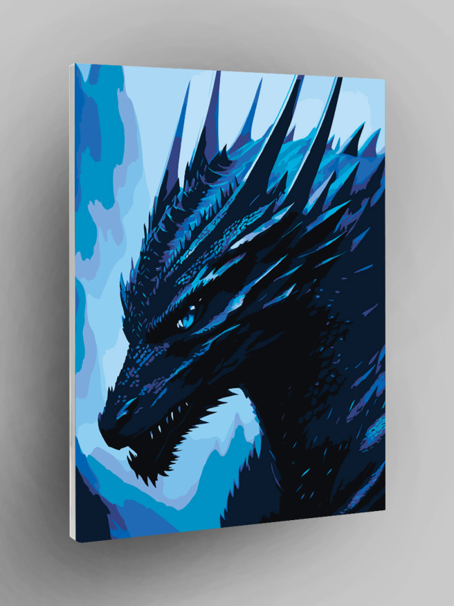 Картина по номерам &amp;quot;Синий дракон&amp;quot;