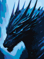 Картина по номерам &amp;quot;Синий дракон&amp;quot;