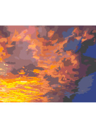 Raqamlar bo&#039;yicha rasm &quot;Olovli osmon&quot;