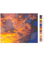 Картина по номерам &amp;quot;Огненное небо&amp;quot;