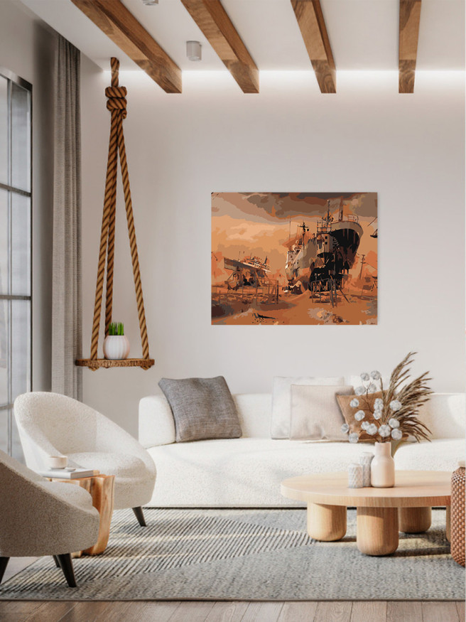 Raqamlar bo&amp;#039;yicha rasm &amp;quot;Katta kema&amp;quot;