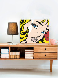 Картина по номерам &amp;quot;Девушка с жёлтыми волосами&amp;quot;