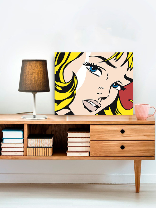 Картина по номерам &amp;quot;Девушка с жёлтыми волосами&amp;quot;