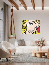 Картина по номерам &amp;quot;Девушка с жёлтыми волосами&amp;quot;