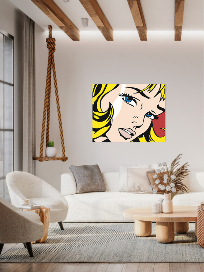 Картина по номерам &amp;quot;Девушка с жёлтыми волосами&amp;quot;