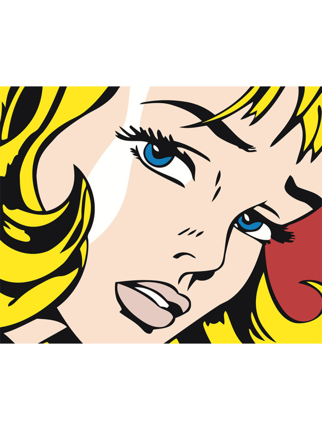 Картина по номерам &amp;quot;Девушка с жёлтыми волосами&amp;quot;