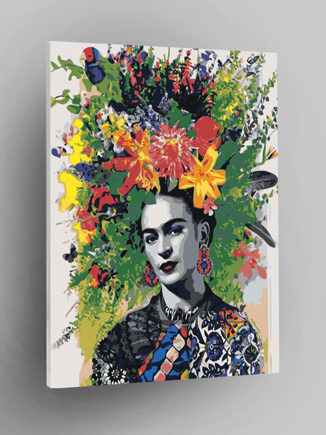 Raqamlar bo&amp;#039;yicha rasm &amp;quot;Gullar bilan go&amp;#039;zal qiz&amp;quot;