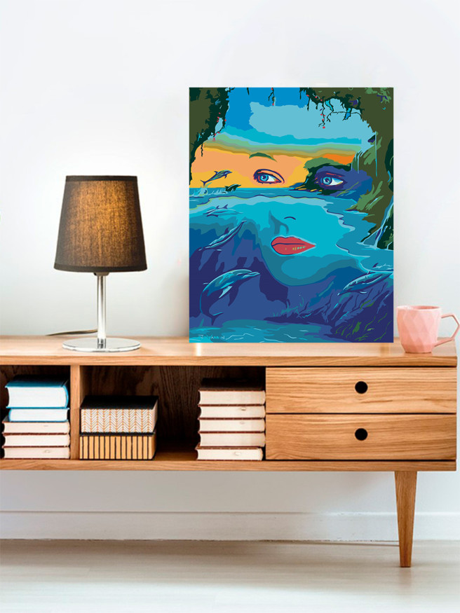 Raqamlar bo&amp;#039;yicha rasm &amp;quot;Dengiz bilan birlashish&amp;quot;