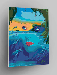 Raqamlar bo&#039;yicha rasm &quot;Dengiz bilan birlashish&quot;