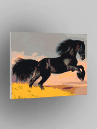 Raqamlar bo&#039;yicha rasm &quot;Yugurayotgan ot&quot;