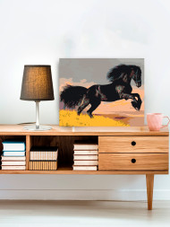 Raqamlar bo&#039;yicha rasm &quot;Yugurayotgan ot&quot;