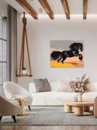 Raqamlar bo&#039;yicha rasm &quot;Yugurayotgan ot&quot;