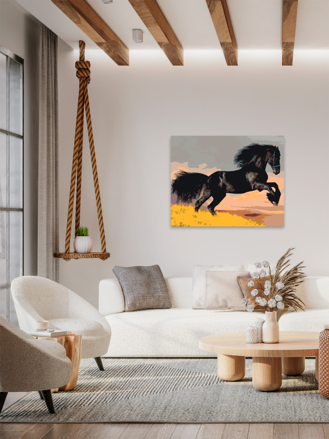 Raqamlar bo&amp;#039;yicha rasm &amp;quot;Yugurayotgan ot&amp;quot;