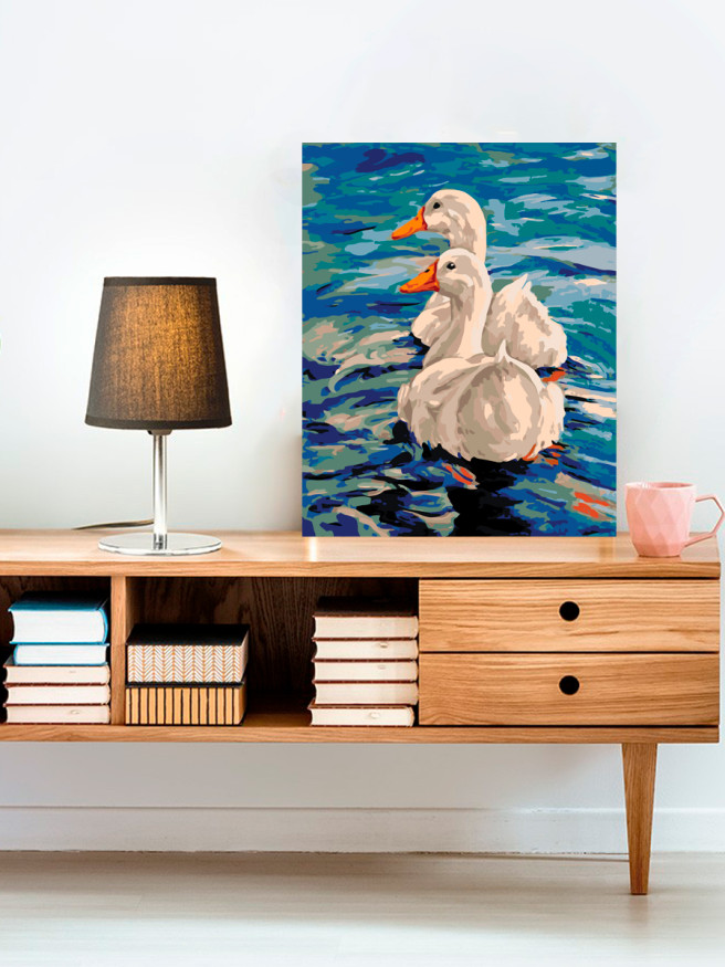 Raqamlar bo&amp;#039;yicha rasm &amp;quot;Suvdagi o&amp;#039;rdaklar&amp;quot;