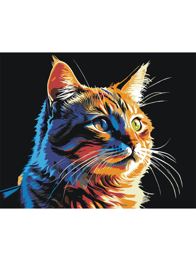 Картина по номерам &amp;quot;Рыжий котик&amp;quot;