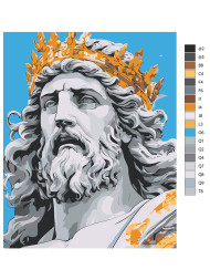 Картина по номерам "Мужчина с короной"