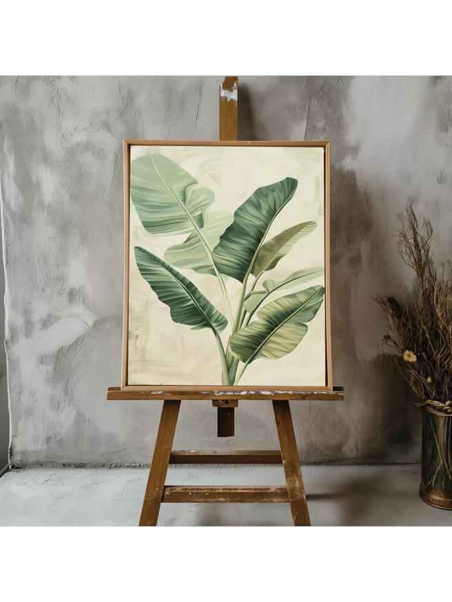 Holstga bosilgan poster &amp;quot;Tropik barglar&amp;quot;