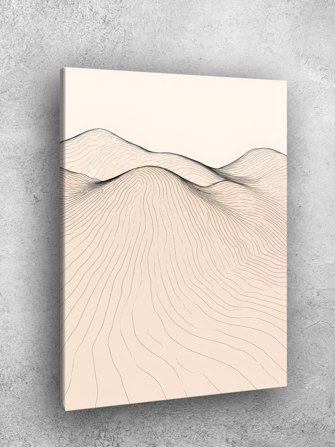 Постер на холсте &amp;quot;Контуры дюн&amp;quot;