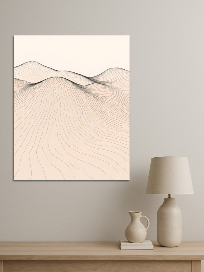 Постер на холсте &amp;quot;Контуры дюн&amp;quot;