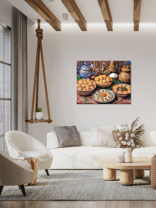Картина по номерам &amp;quot;Узбекский дастархан&amp;quot;