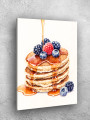 Постер на холсте &amp;quot;Панкейки с ягодами и сиропом&amp;quot;