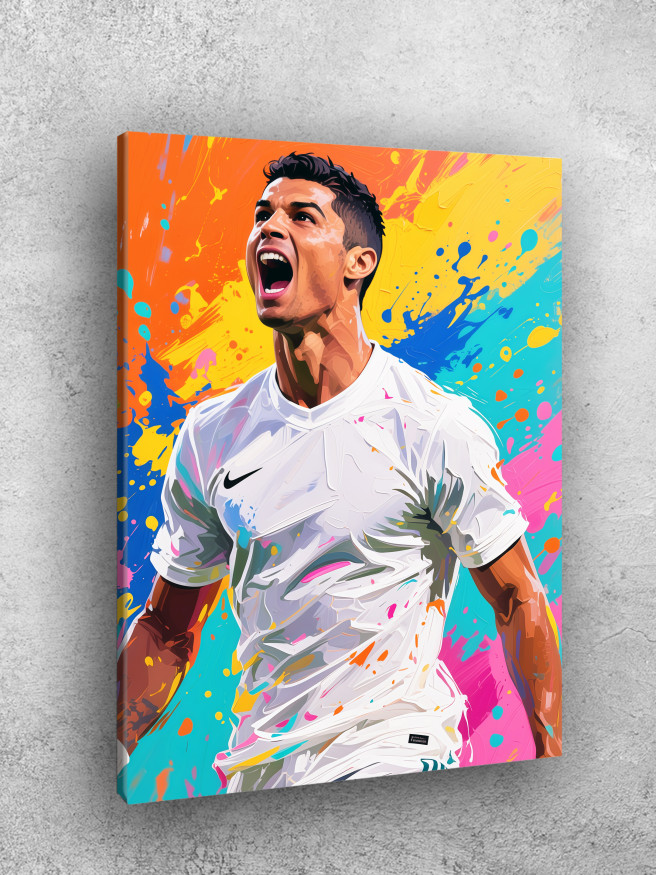 Holstga bosilgan poster &amp;quot;Futbolchi Krishtianu&amp;quot;