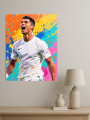Holstga bosilgan poster &amp;quot;Futbolchi Krishtianu&amp;quot;