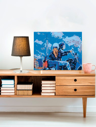 Картина по номерам &amp;quot;Двое на мотоцикле&amp;quot;