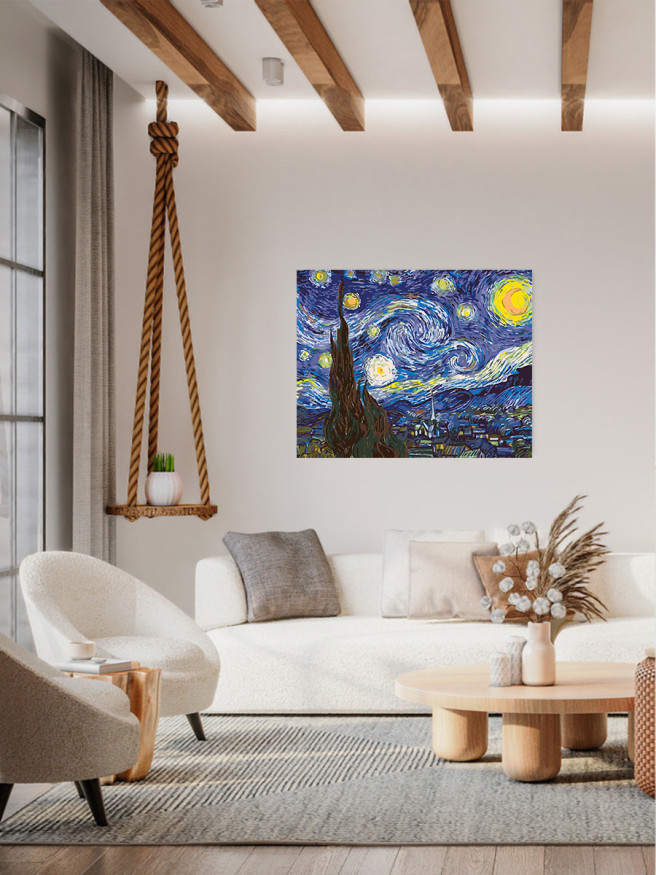 Raqamlar bo&amp;#039;yicha rasm &amp;quot;Vinsent Van Gog - Yulduzli tun&amp;quot;