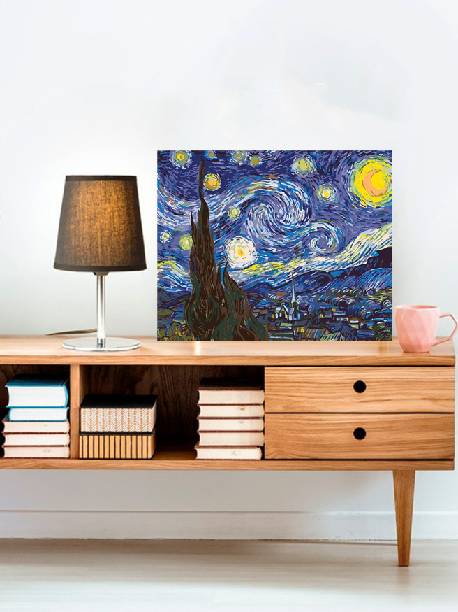 Raqamlar bo&amp;#039;yicha rasm &amp;quot;Vinsent Van Gog - Yulduzli tun&amp;quot;