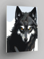 Картина по номерам &amp;quot;Свирепый волк&amp;quot;