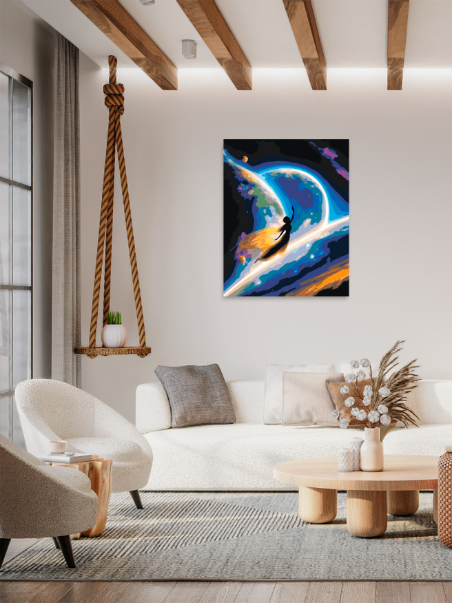 Raqamlar bo&amp;#039;yicha rasm &amp;quot;Samodagi pari&amp;quot;