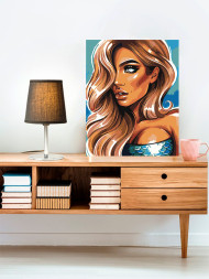 Картина по номерам &amp;quot;Девушка мечта&amp;quot;
