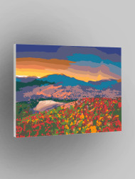 Картина по номерам &amp;quot;Цветочное поле&amp;quot;