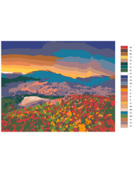 Картина по номерам &amp;quot;Цветочное поле&amp;quot;