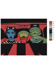 Raqamlar bo&#039;yicha rasm &quot;Taksi&quot;