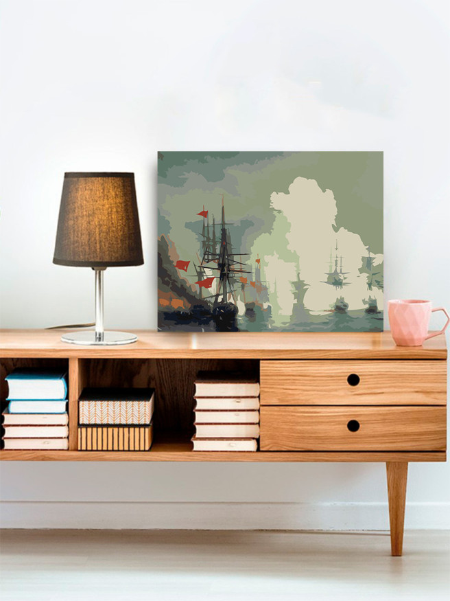 Картина по номерам &amp;quot;Бухта кораблей&amp;quot;