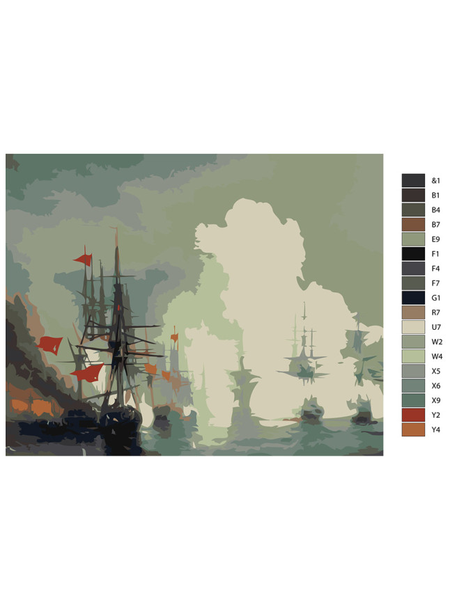 Картина по номерам &amp;quot;Бухта кораблей&amp;quot;