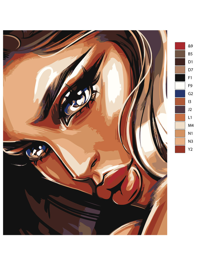 Raqamlar bo&amp;#039;yicha rasm &amp;quot;Go&amp;#039;zal qiz&amp;quot;