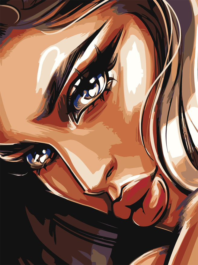 Raqamlar bo&amp;#039;yicha rasm &amp;quot;Go&amp;#039;zal qiz&amp;quot;