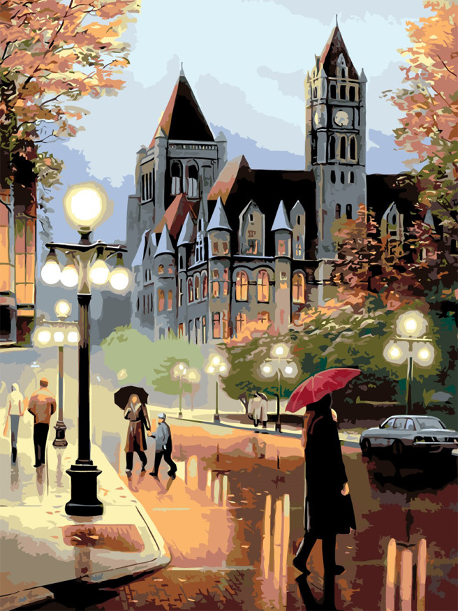 Raqamlar bo&amp;#039;yicha rasm &amp;quot;Shahar manzarasi&amp;quot;