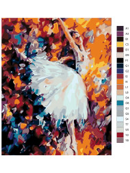 Картина по номерам &amp;quot;Балерина&amp;quot;