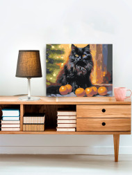 Raqamlar bo&#039;yicha rasm &quot;Qora mushuk&quot;