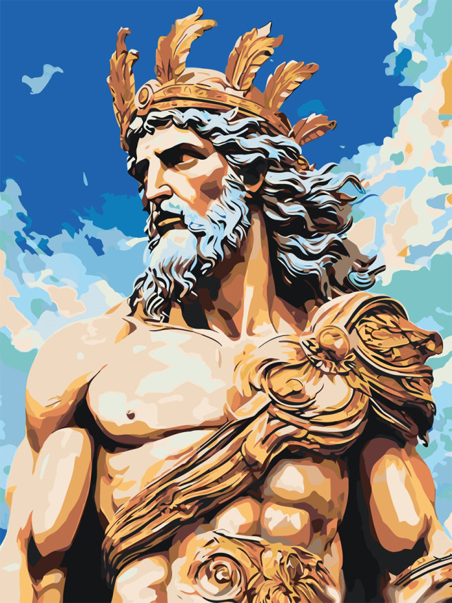 Картина по номерам &amp;quot;Мужчина из древней Греции&amp;quot;