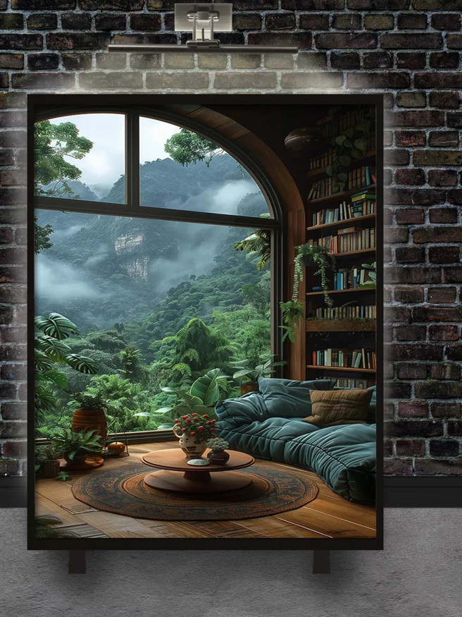 Постер на холсте &amp;quot;Уют с видом на джунгли&amp;quot;