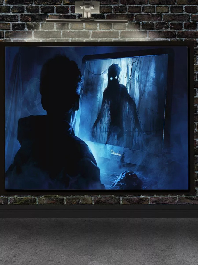 Постер на холсте &amp;quot;Тень из экрана&amp;quot;