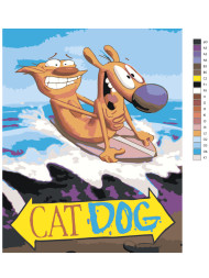 Картина по номерам &amp;quot;Котопёс&amp;quot;